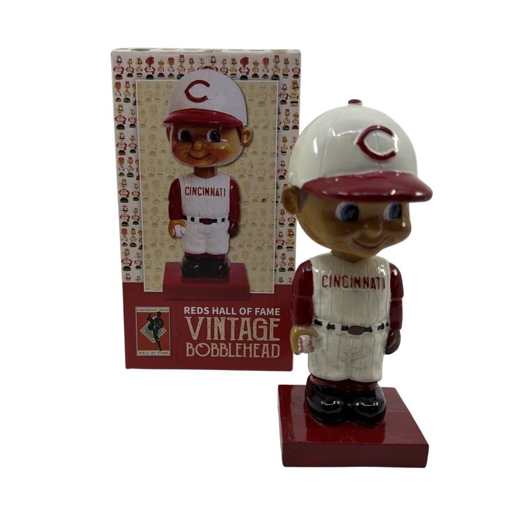 Cincinnati Reds Hall of Fame Vintage Baseball Bobblehead HOF SGA New in Box